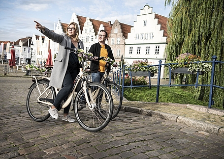 Fahrradfahren in Friedrichstadt